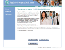 Tablet Screenshot of paymyhospitalbill.com